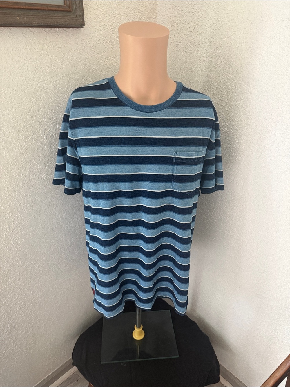 Polo by Ralph Lauren Blue Striped Short-Sleeve Tee